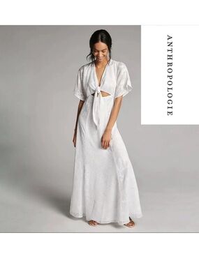 Anthropologie Hutch Luciana Jacquard Maxi Dress